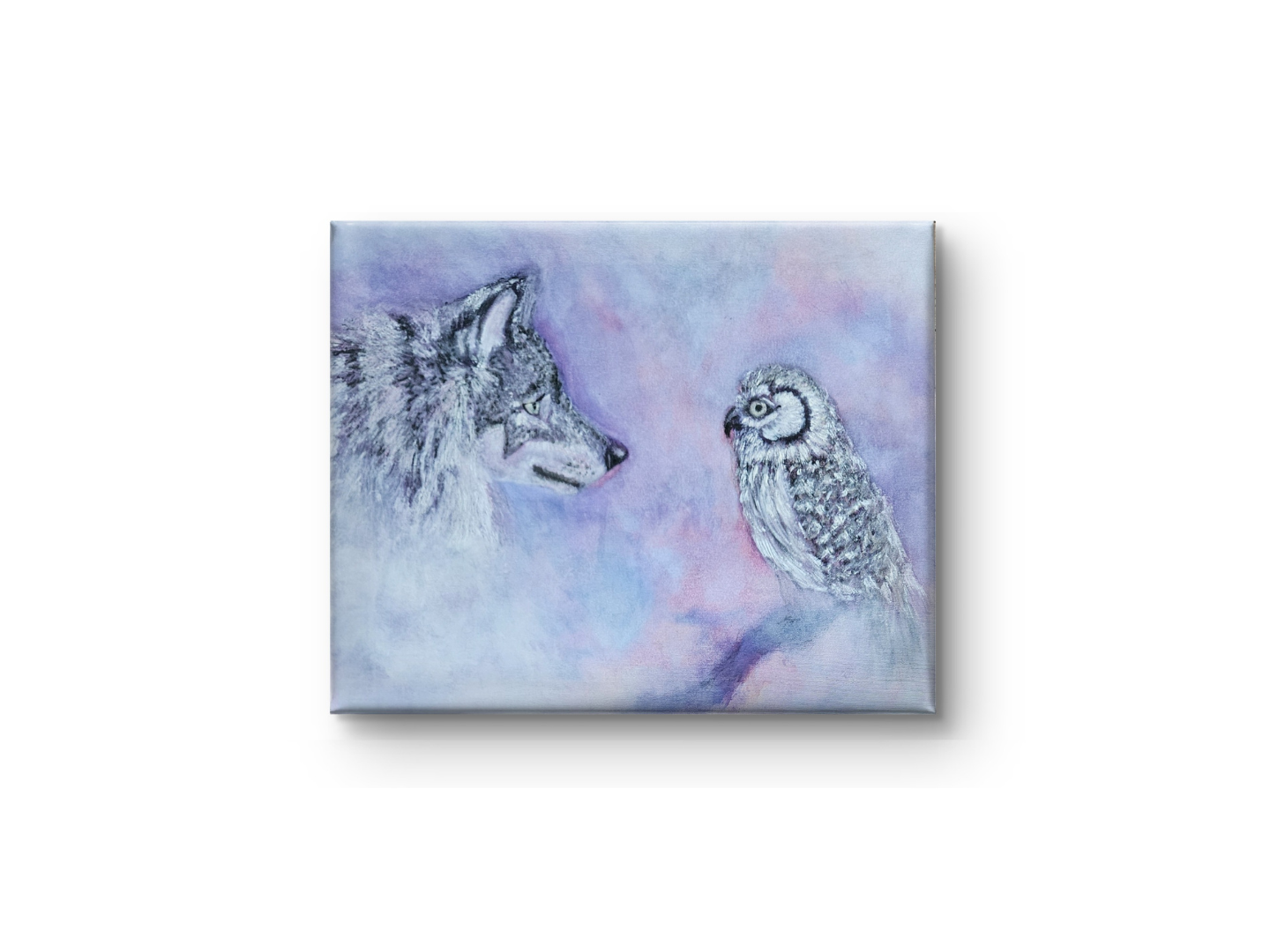 Originalt oliemaleri "Den Magiske Dialog" 50x60 cm