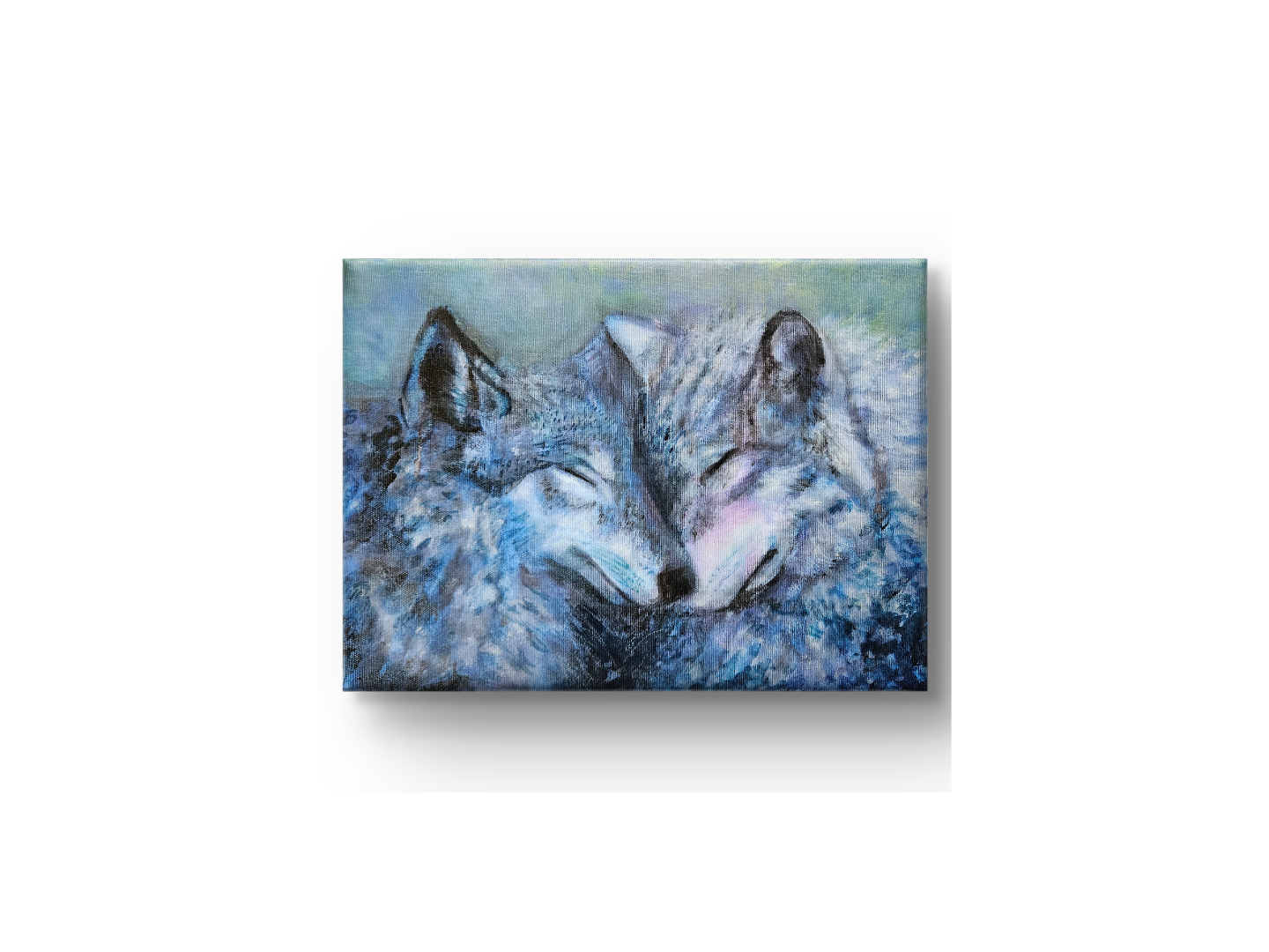 Originalt maleri "Under Måneskin" 40x30 cm