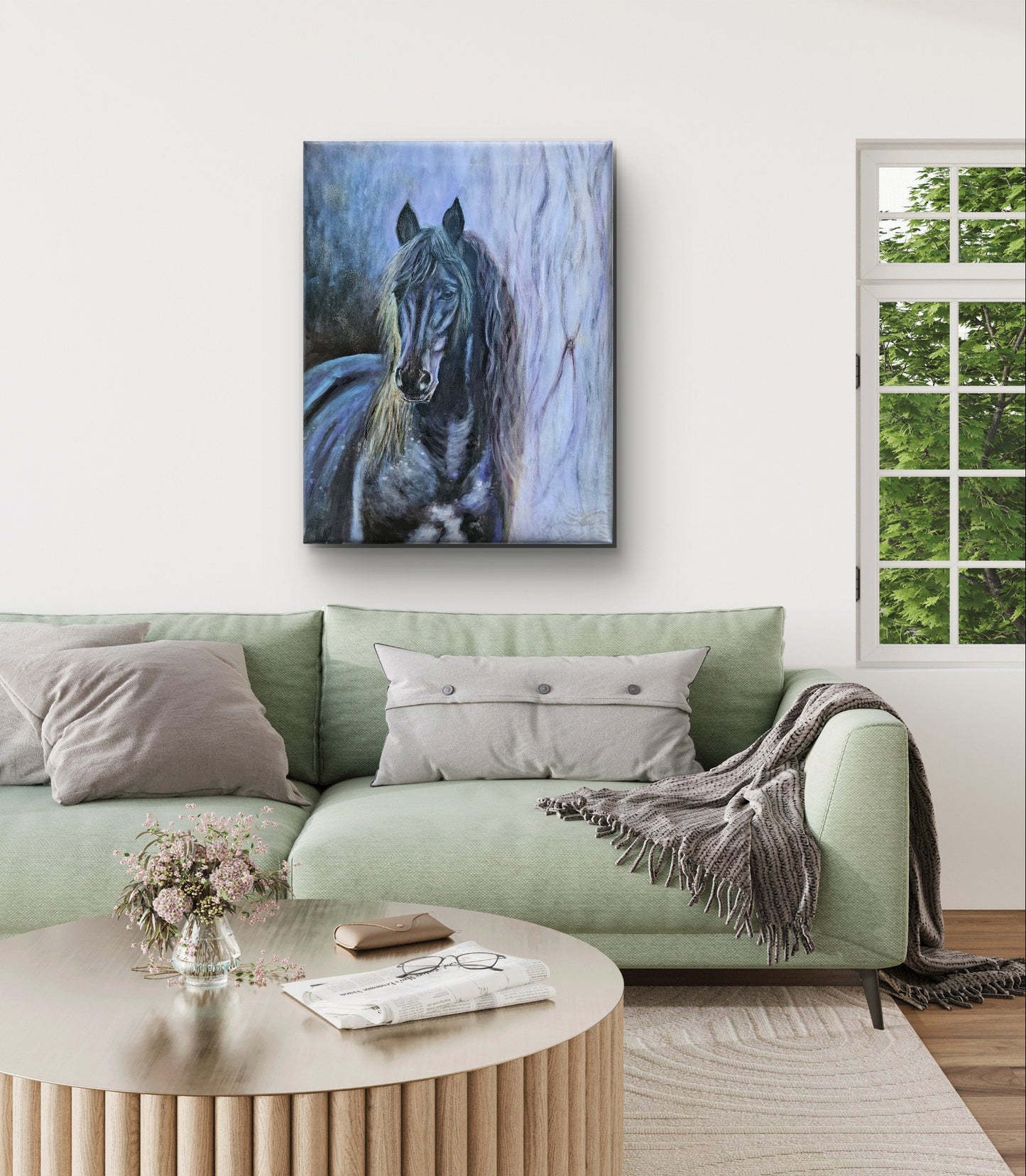 Originalt maleri "Helhed" 70x90 cm