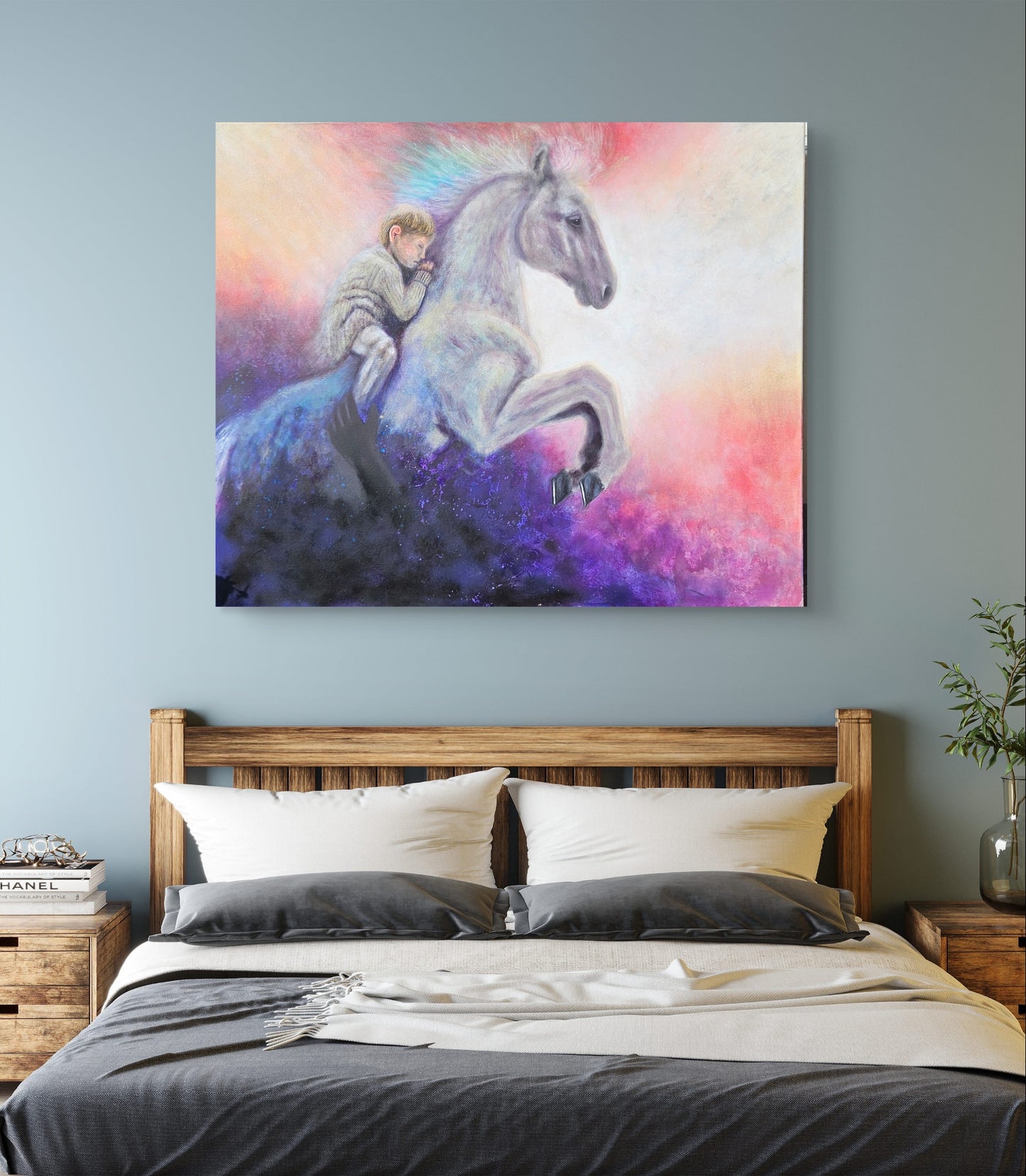 Originalt maleri "Redningen" 100x120 cm