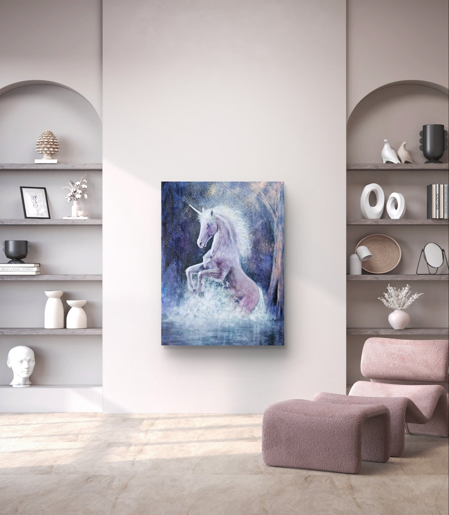 Originalt maleri "Forvandlingens Kraft" 60x80 cm