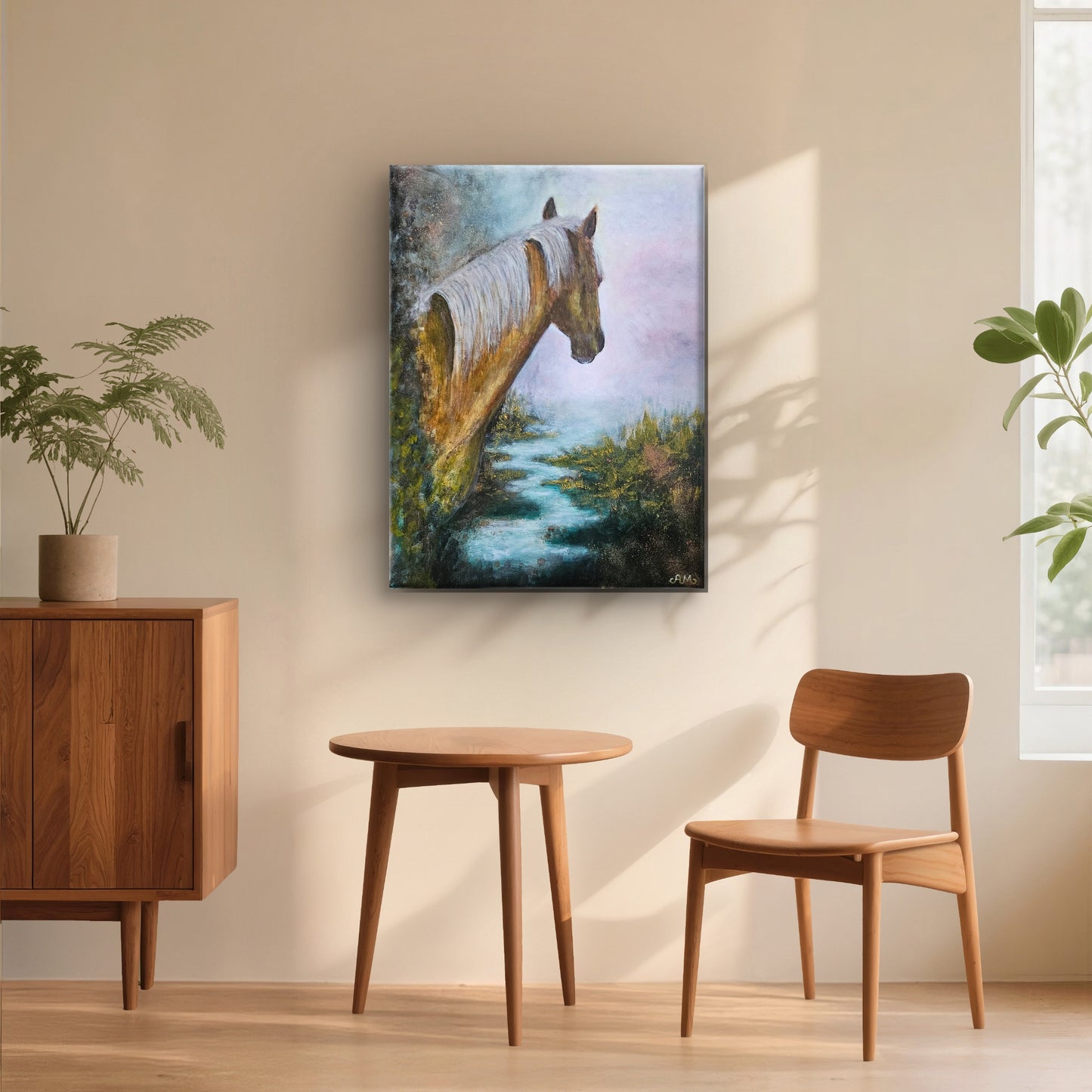 Originalt maleri "Overgang" 60x80 cm