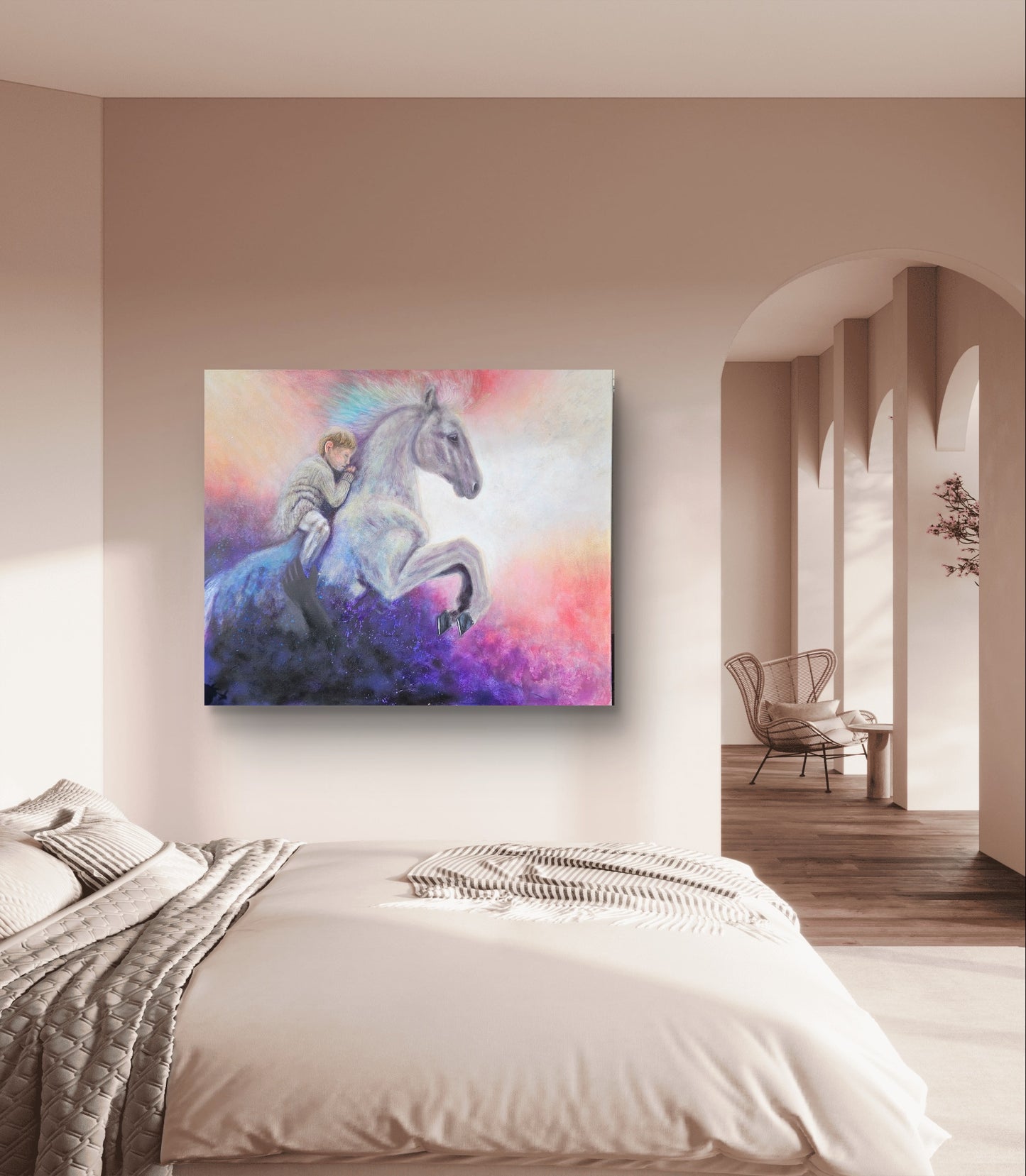 Originalt maleri "Redningen" 100x120 cm