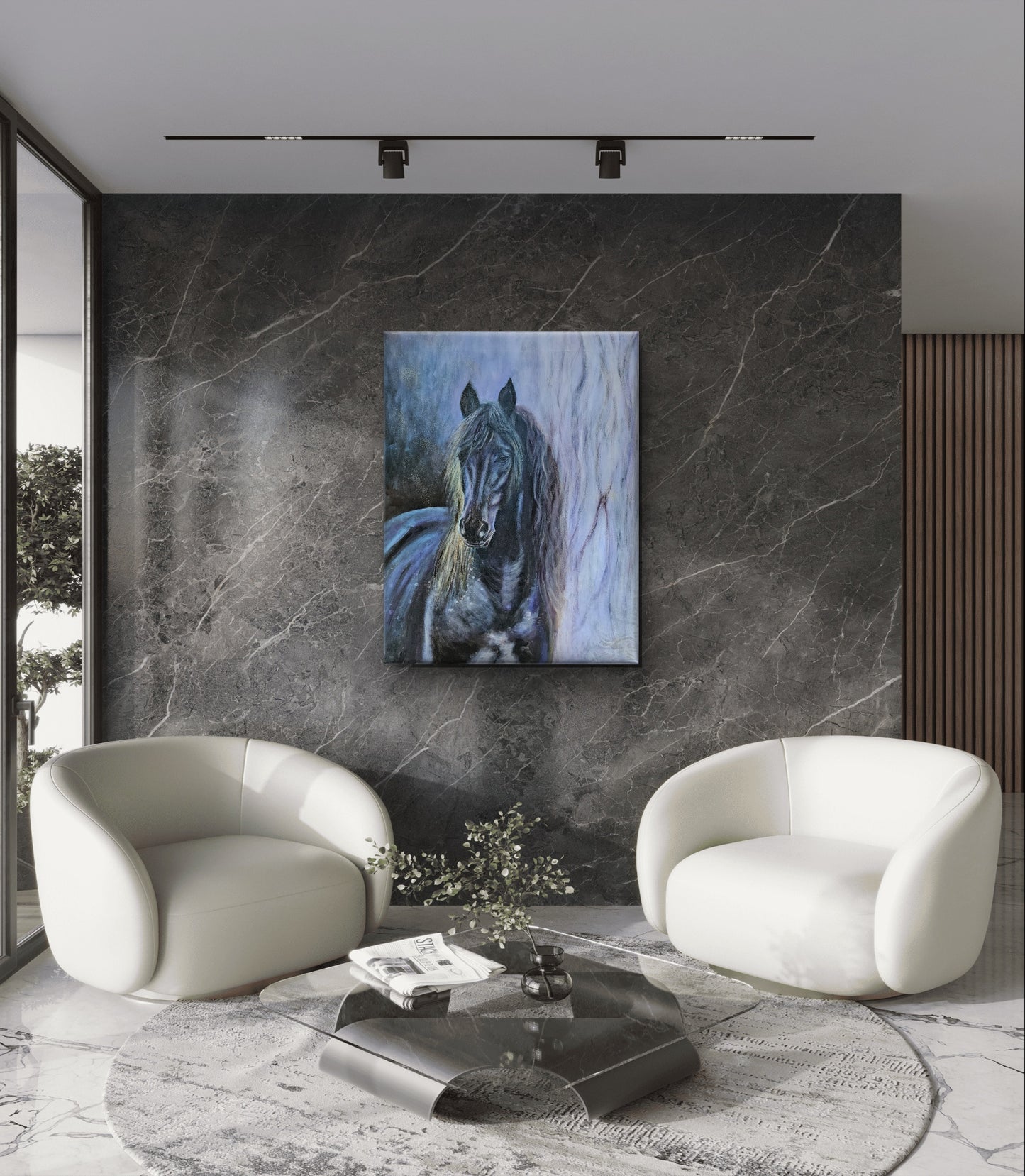 Originalt maleri "Helhed" 70x90 cm