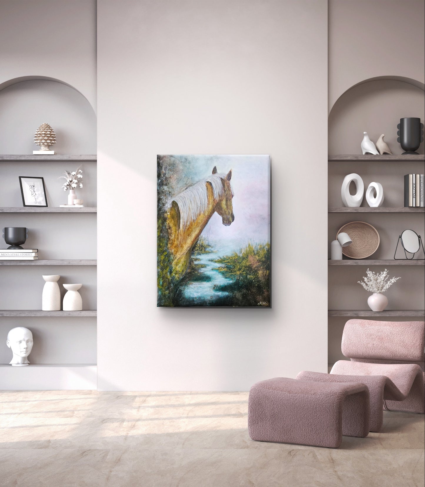 Originalt maleri "Overgang" 60x80 cm