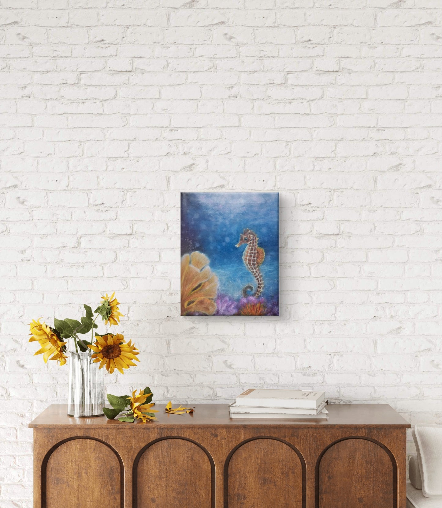 Originalt oliemaleri "Havets Hjerte" 40x50 cm