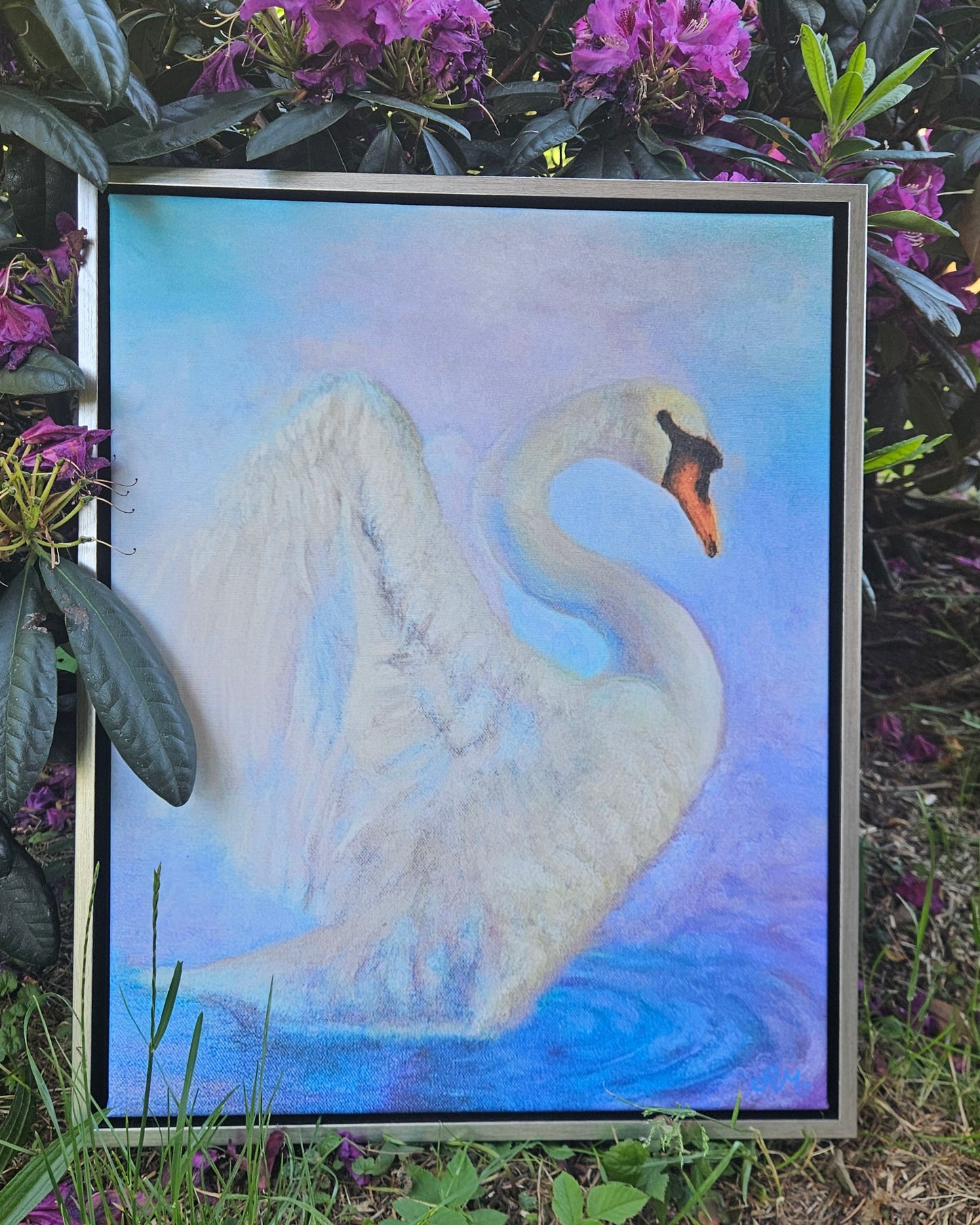 Print på lærred 40 x 50 cm – Svanens Styrke