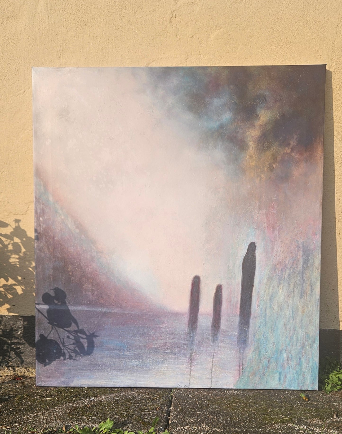 Originalt maleri "Lyset i Skyggerne" 90x100 cm