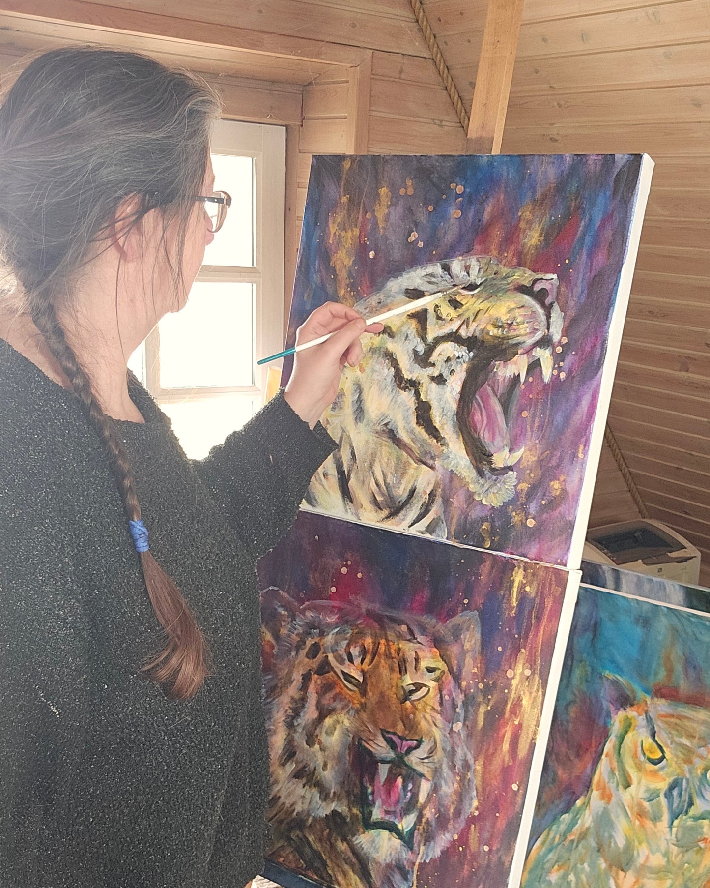 Originalt maleri "Try Me" 50x50 cm