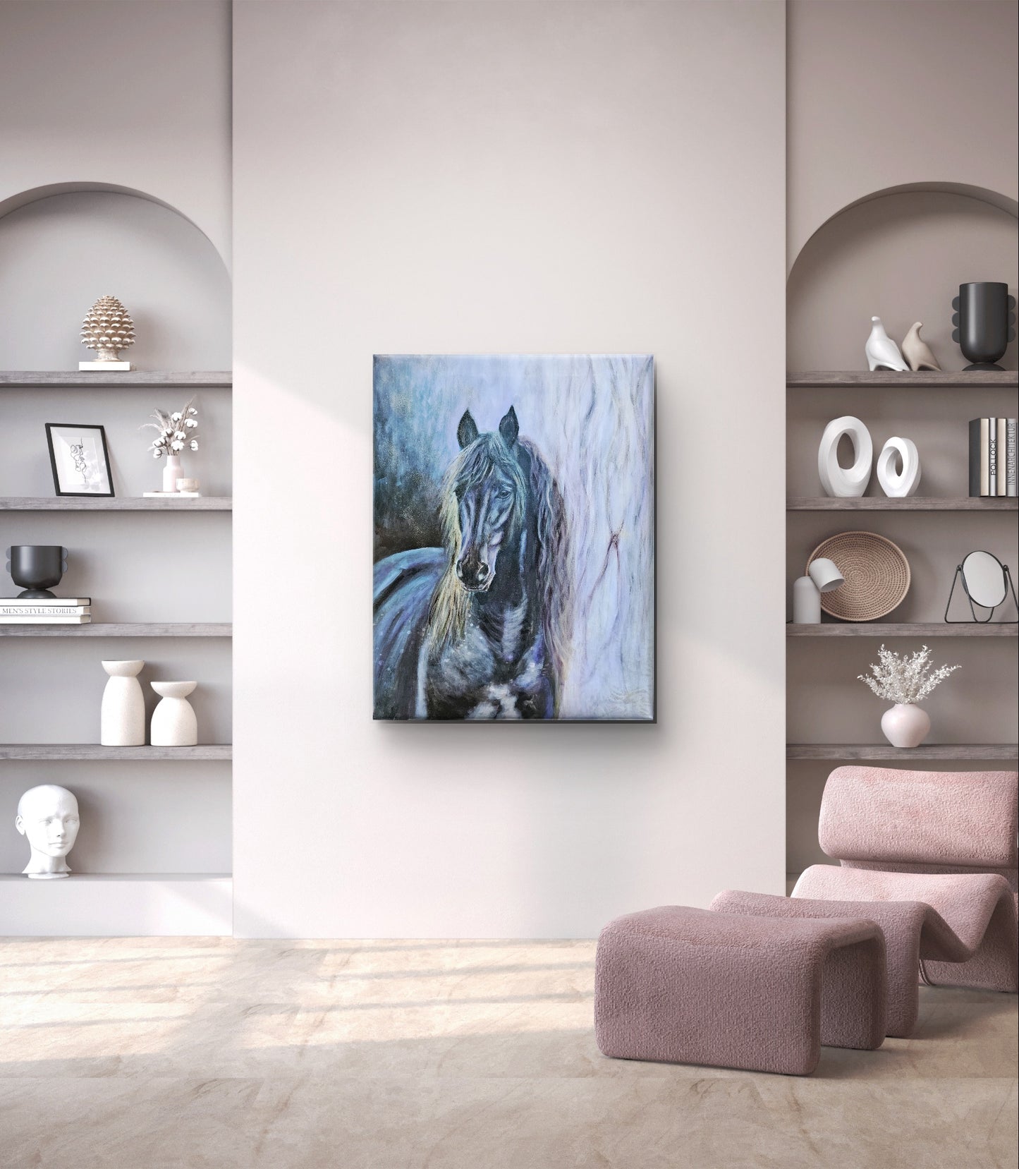 Originalt maleri "Helhed" 70x90 cm