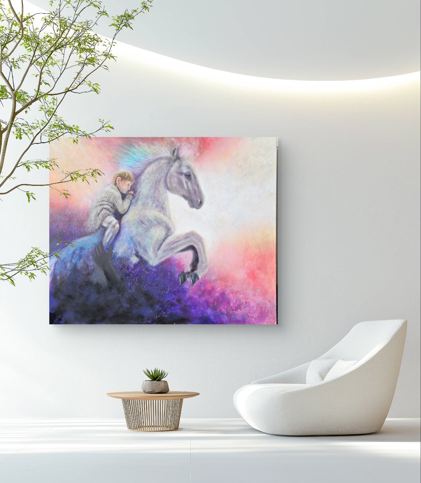 Originalt maleri "Redningen" 100x120 cm