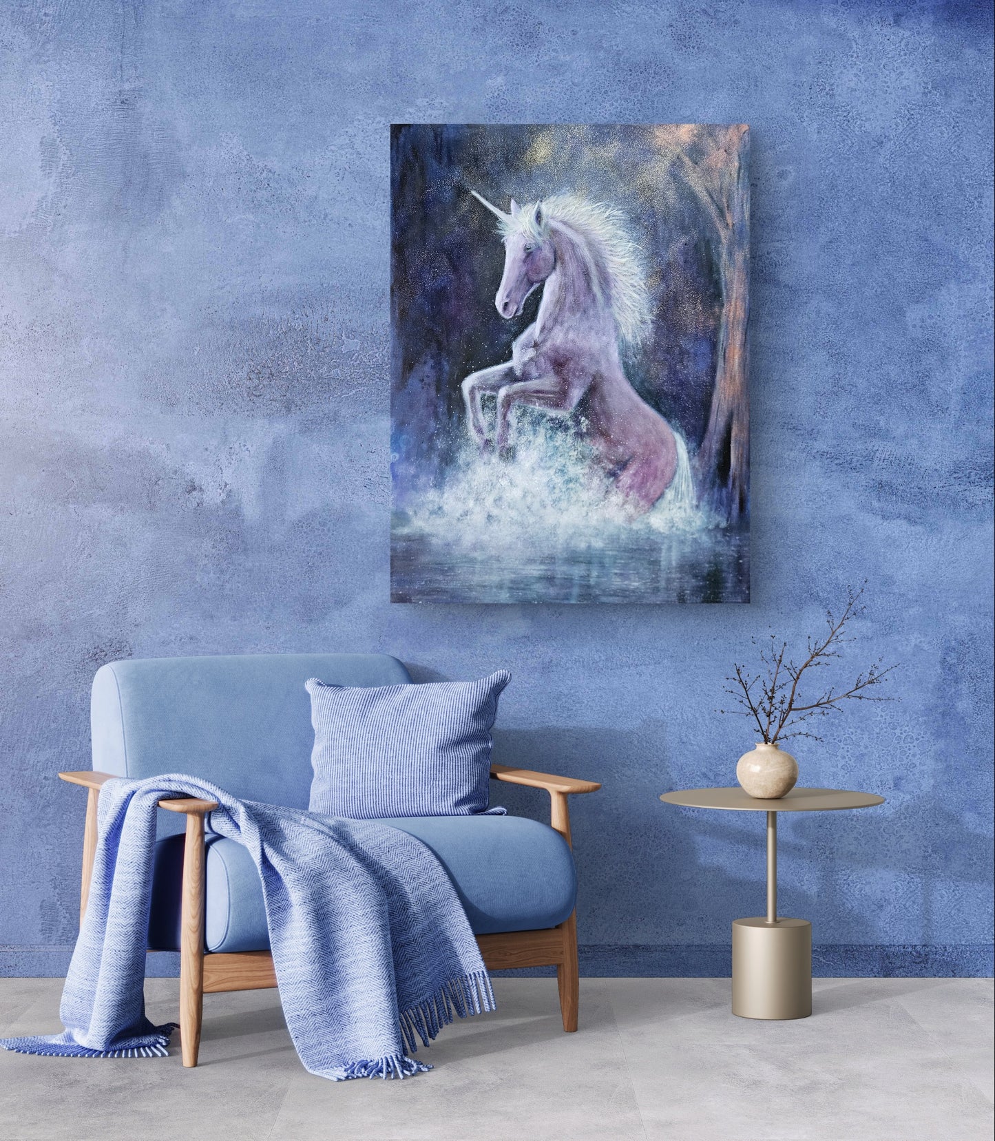 Originalt maleri "Forvandlingens Kraft" 60x80 cm