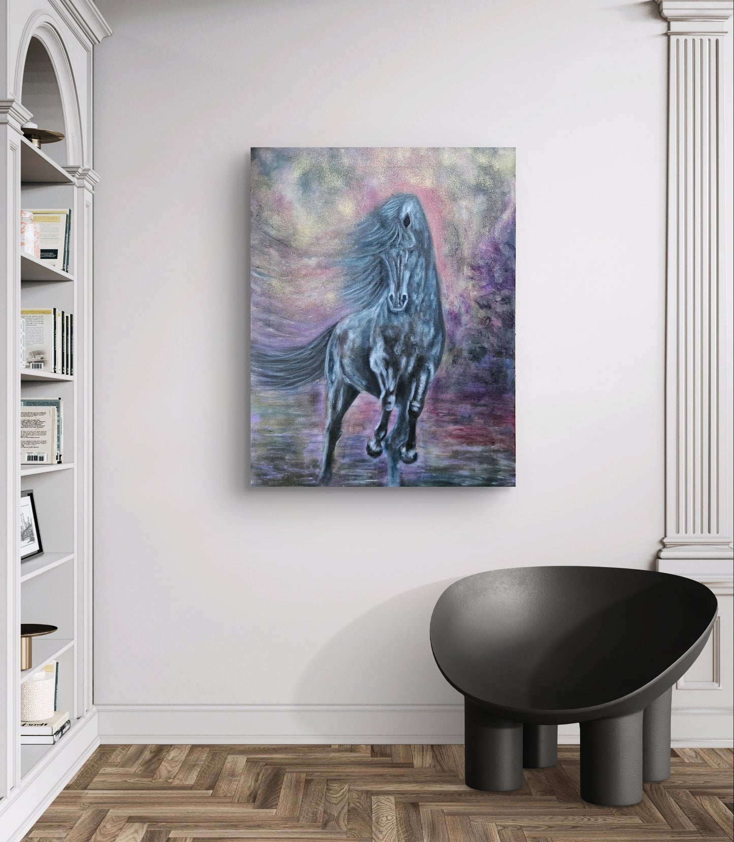 Originalt maleri "Skyggernes Styrke" 70x90 cm