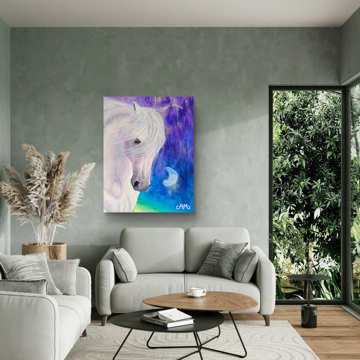 Originalt maleri "På en Mission" 70x90 cm
