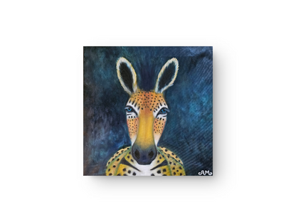 Originalt maleri "Jagten på Balance" 50 x 50 cm