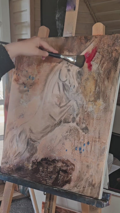 Originalt maleri "Sandhedens Time" 50x60 cm