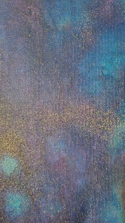 Originalt maleri "Mellem Verdener" 40x40 cm