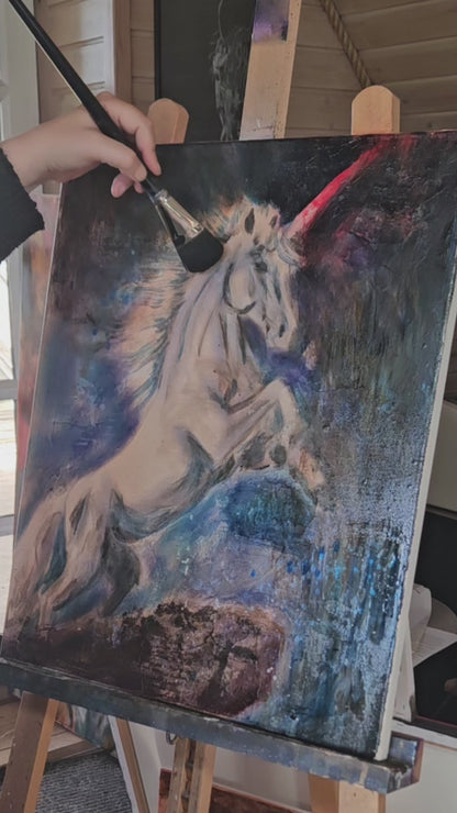 Originalt maleri "Sandhedens Time" 50x60 cm
