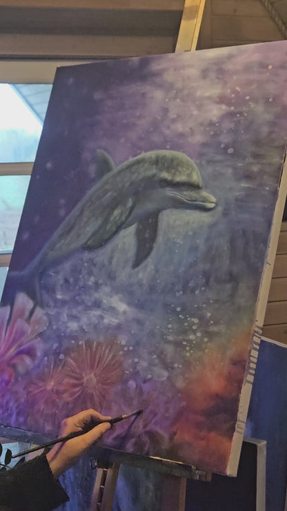 Originalt maleri "Lyset Finder Vej" 70x90 cm