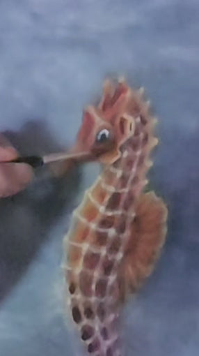 Originalt oliemaleri "Havets Hjerte" 40x50 cm