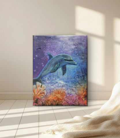 Originalt maleri "Lyset Finder Vej" 70x90 cm