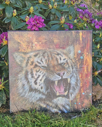 Originalt maleri "Try Me" 50x50 cm