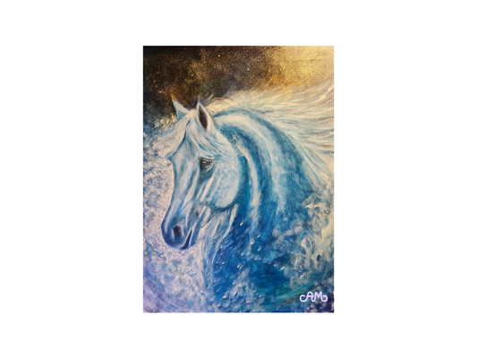 Kunstplakat 50x70 cm - Galaksens Kilde