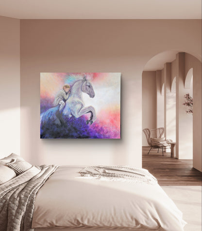Originalt maleri "Redningen" 100x120 cm