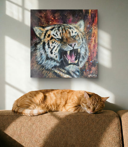 Originalt maleri "Try Me" 50x50 cm