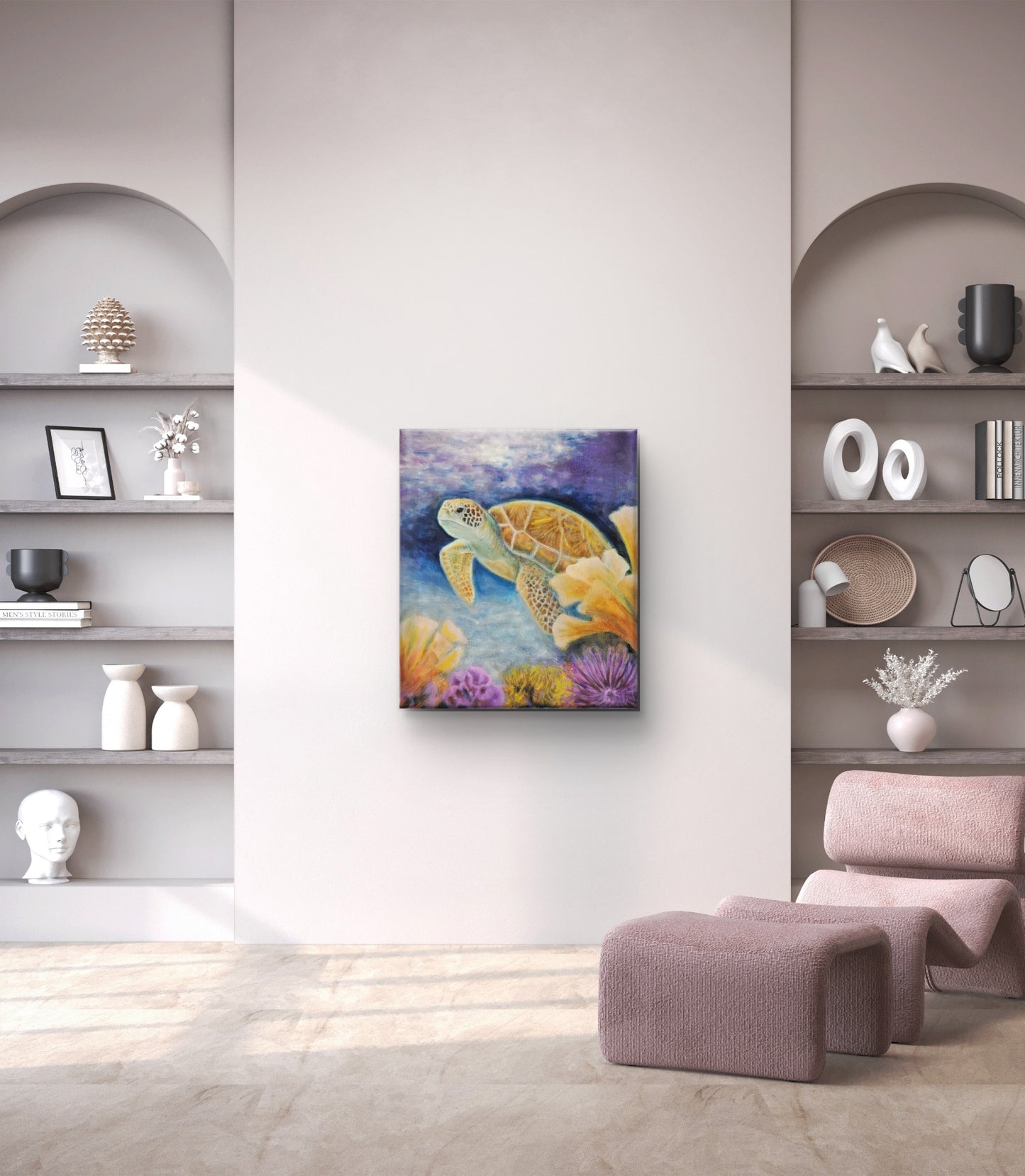 Originalt maleri "I Tidens Strøm" 60x70 cm