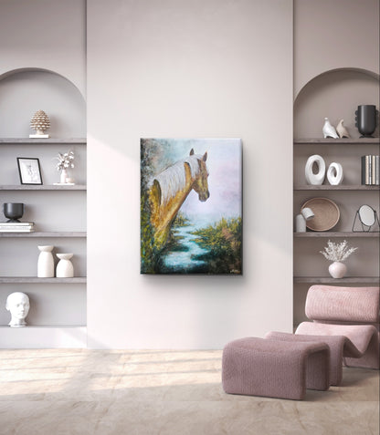 Originalt maleri "Overgang" 60x80 cm