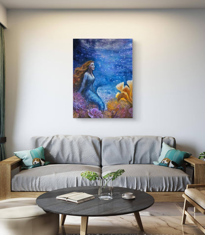 Originalt maleri "Stilhedens Kald" 60x80 cm