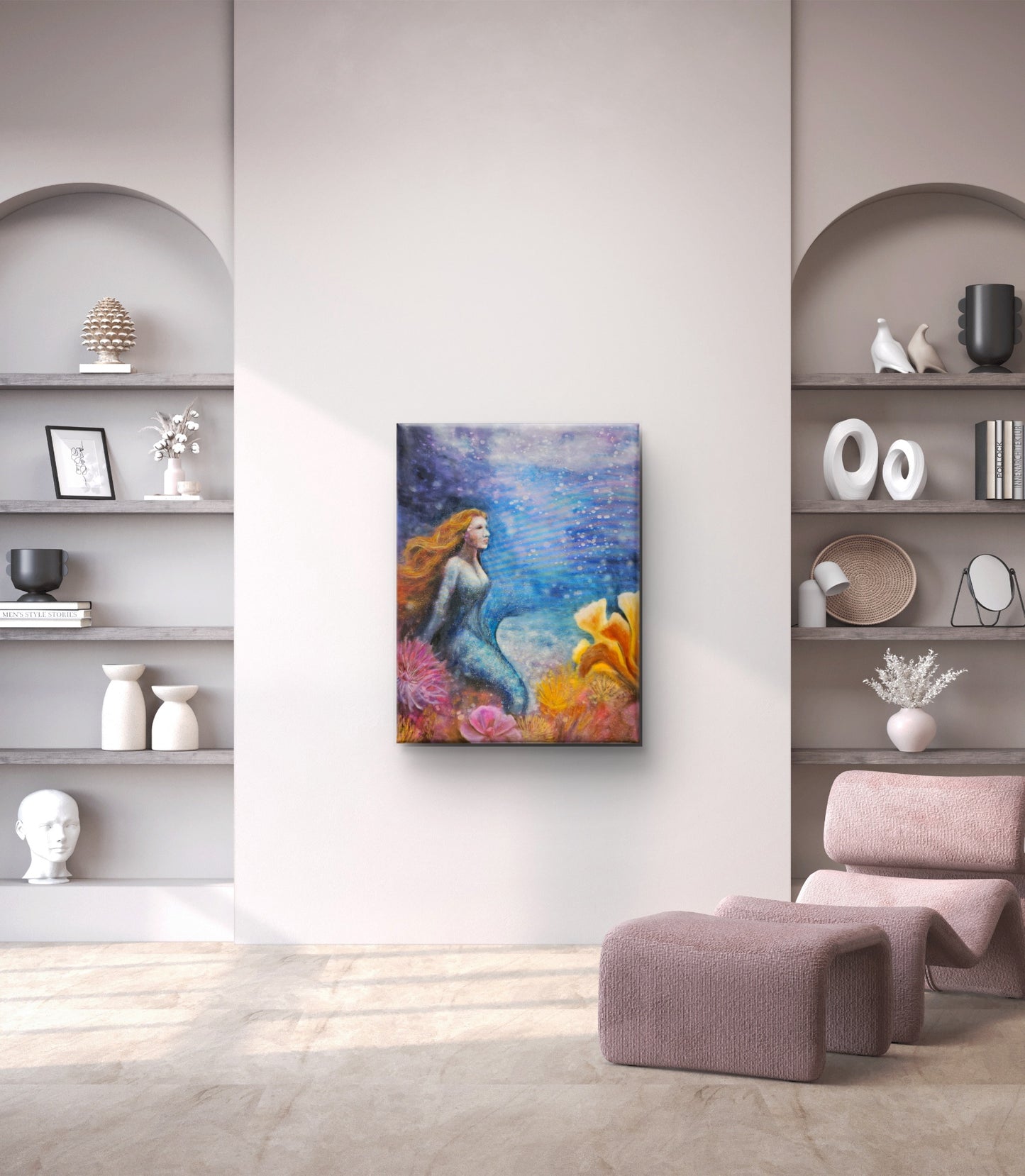 Originalt maleri "Stilhedens Kald" 60x80 cm