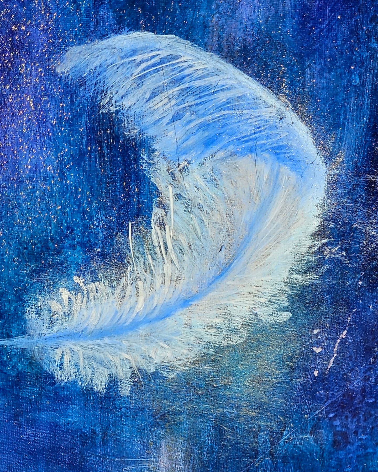 Originalt maleri "På en Mission" 70x90 cm