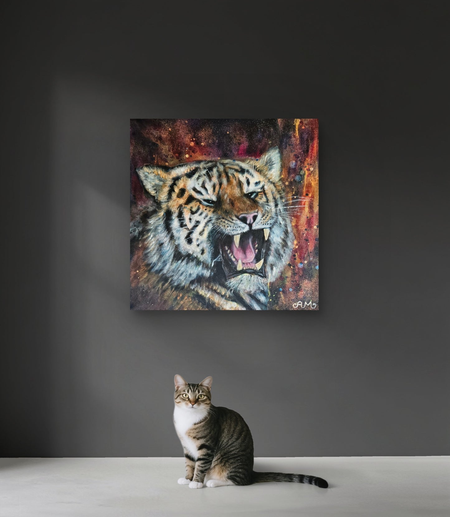 Originalt maleri "Try Me" 50x50 cm