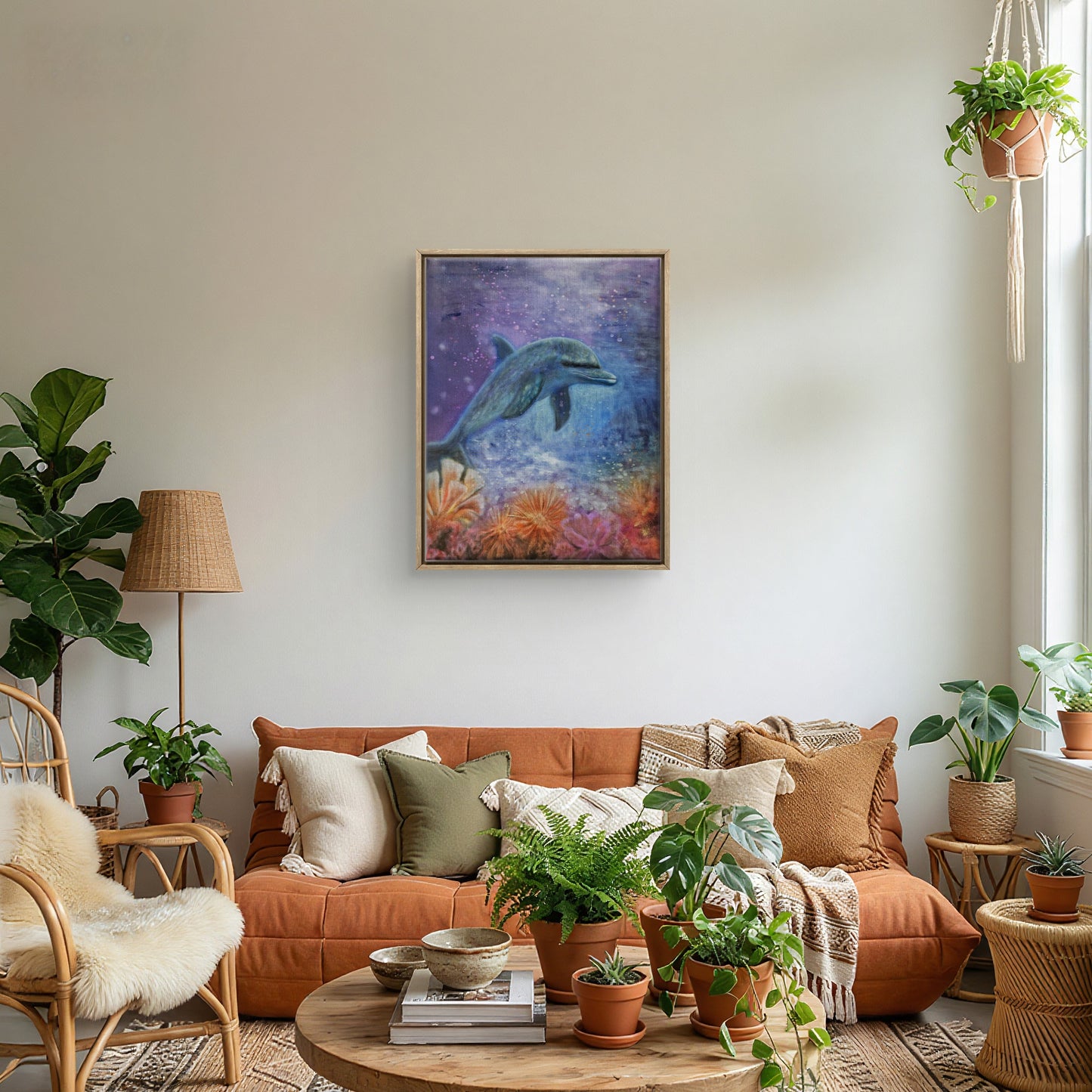 Originalt maleri "Lyset Finder Vej" 70x90 cm