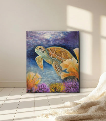 Originalt maleri "I Tidens Strøm" 60x70 cm