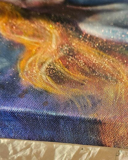 Originalt maleri "Stilhedens Kald" 60x80 cm