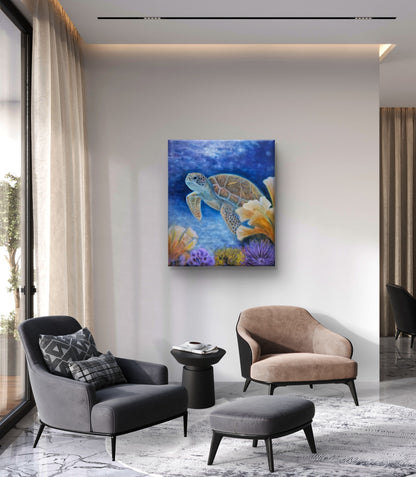 Originalt maleri "I Tidens Strøm" 60x70 cm