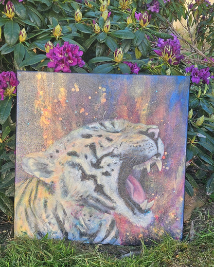 Originalt maleri "No More" 50x50 cm