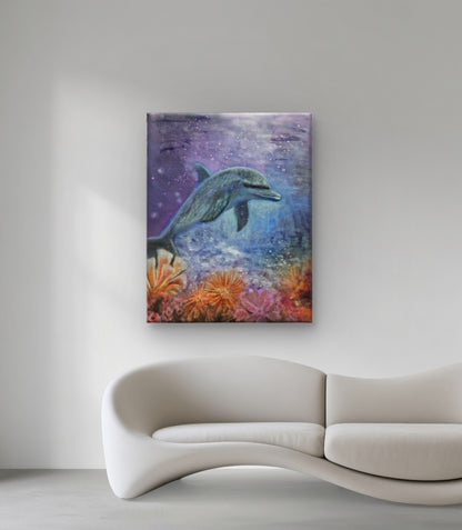 Originalt maleri "Lyset Finder Vej" 70x90 cm