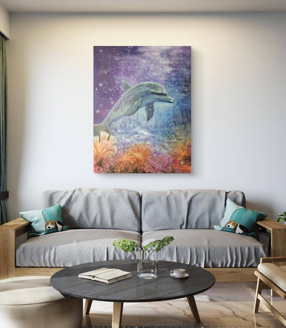 Originalt maleri "Lyset Finder Vej" 70x90 cm