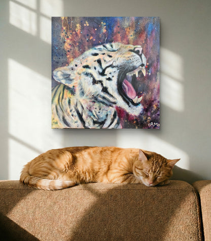 Originalt maleri "No More" 50x50 cm