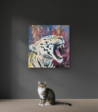 Originalt maleri "No More" 50x50 cm