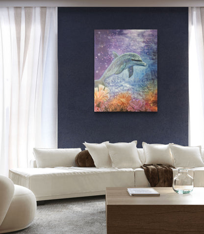 Originalt maleri "Lyset Finder Vej" 70x90 cm